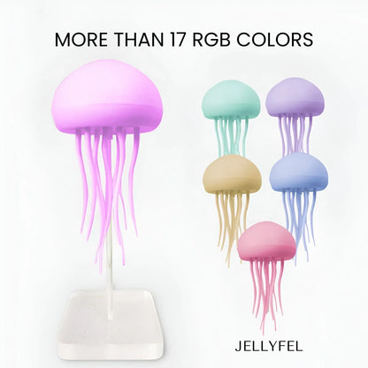 LED Jellyfish Mood Lamp with Color Changing Lights & Remote Control for Bedroom, Living Room, Office Décor