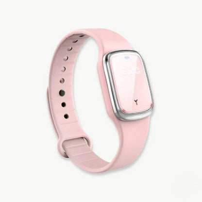 Ultrasonic Mosquito Repellent Wristband with LED Display for Outdoor Activities and Travel