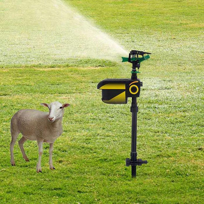 Outdoor Motion Sensor Sprinkler for Yard & Garden Animal Control | Humane Deterrent System with 120° Detection | Solar Powered Irrigation