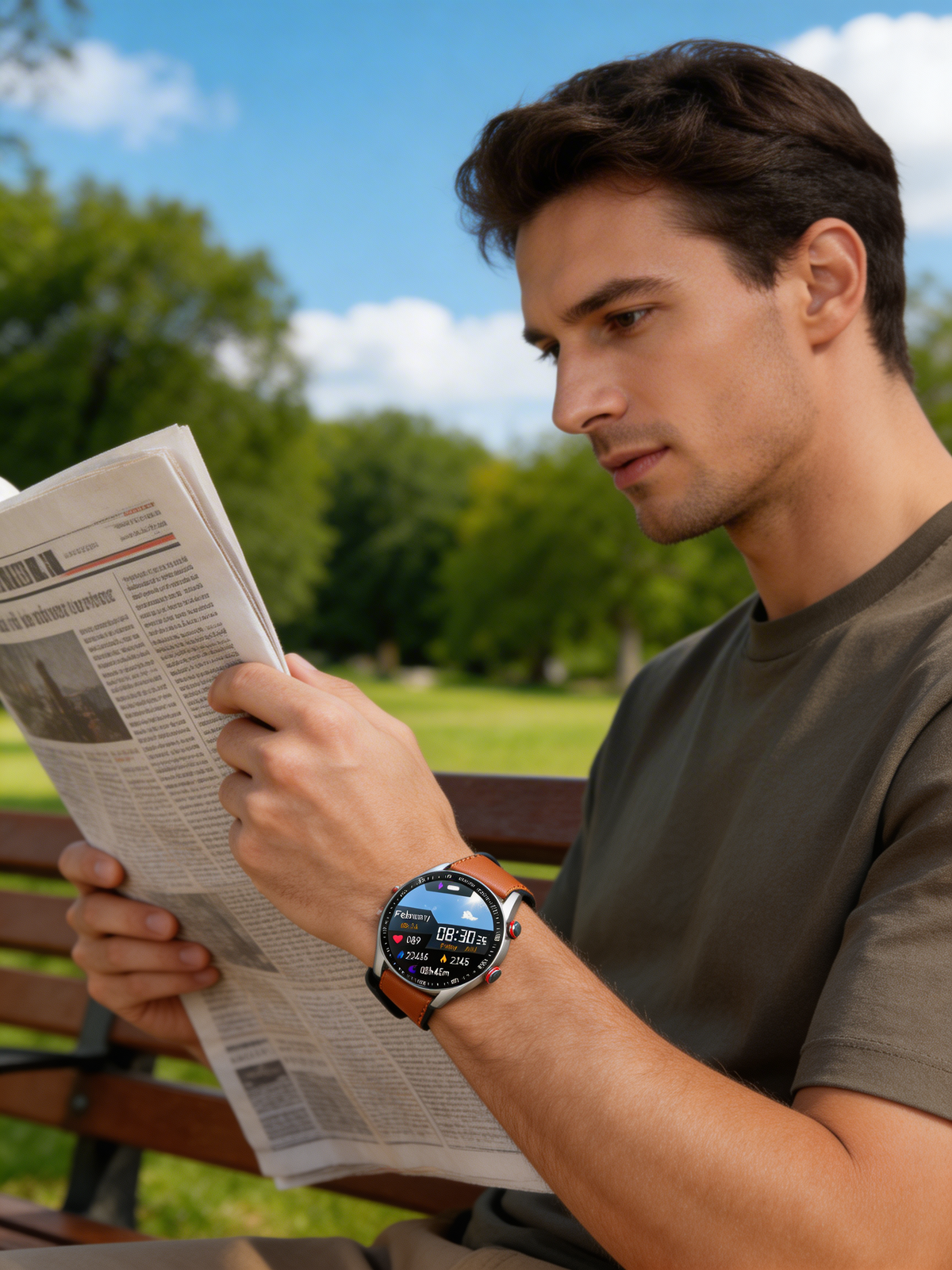 Vida activa | Reloj inteligente con monitorización de salud y llamadas por Bluetooth | Rastreador de bienestar para estilos de vida activos