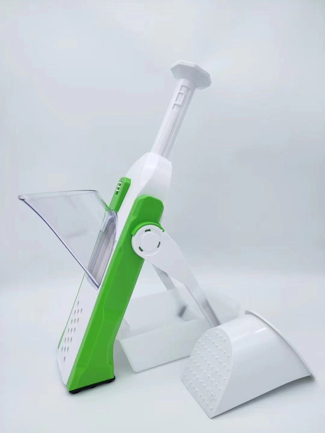 Lever-Action Produce Cutter with Adjustable Blades for Uniform Slicing and Dicing in Seconds | Kitchen Prep Tool for Vegetables, Fruits, Sal