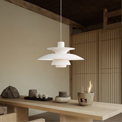 Multi-Layer Aluminum Pendant Light – Modern Scandinavian Tiered Hanging Fixture for Dining Room, Kitchen Island & Living Room