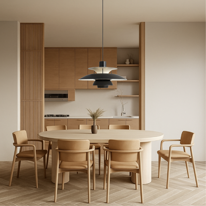 Multi-Layer Aluminum Pendant Light – Modern Scandinavian Tiered Hanging Fixture for Dining Room, Kitchen Island & Living Room