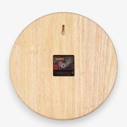 Whisper-Quiet Wooden Wall Clock – Handcrafted Timber Timepiece with Silent Sweep Movement for Living Room, Bedroom, Kitchen & Office Decor