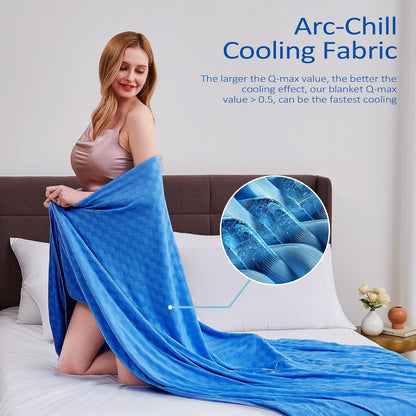 ChillEase | Manta refrescante con tecnología Arc-Chill para quienes pasan calor al dormir | Suave y transpirable para un confort durante todo el año