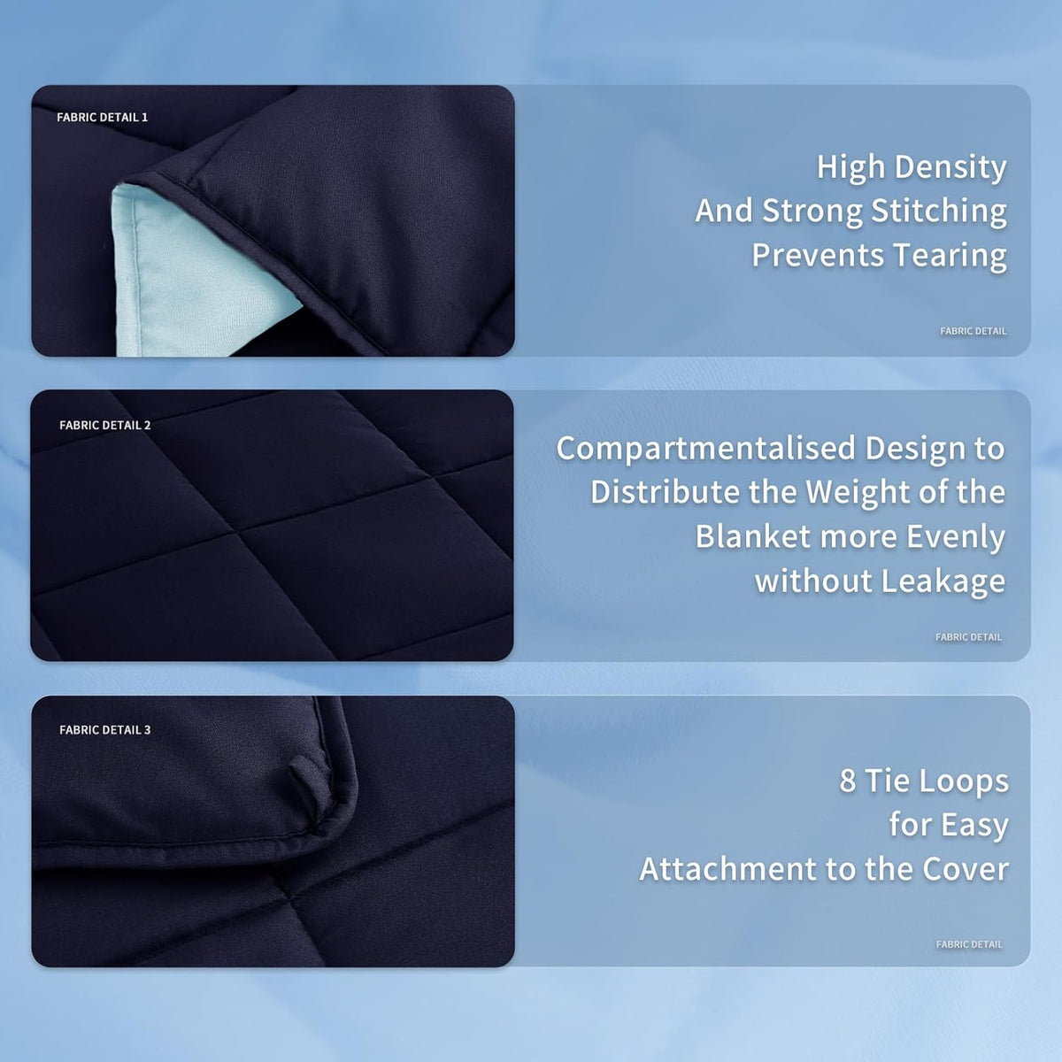 Cozy Comfort | Weighted Blanket with Cooling Microfiber | All-Season Softness for Ultimate Relaxation