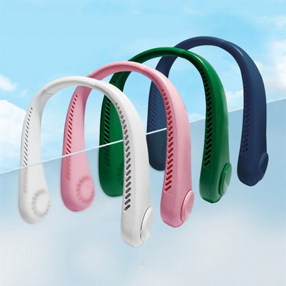 Hands-Free Wearable Personal Cooling Fan for Summer Outdoors, Travel, Gym & Commute — Rechargeable Bladeless Neck Fan