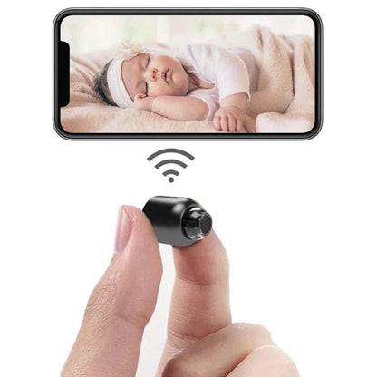 Compact WiFi Security Camera with Infrared Vision for Indoor Monitoring Day & Night