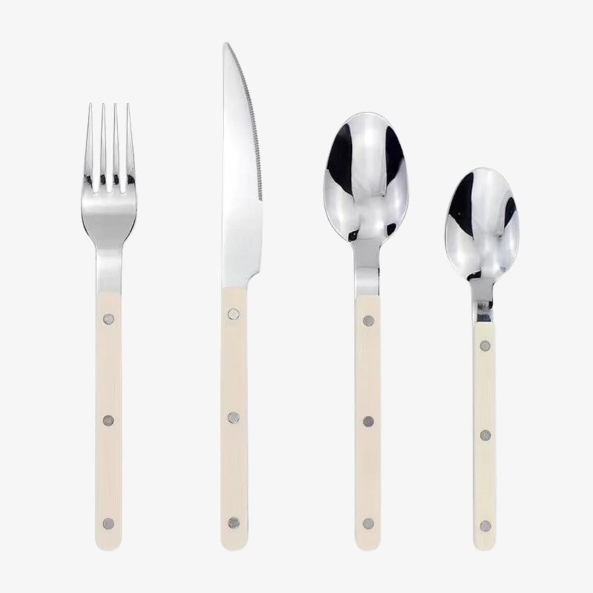 Flatware Set for 6 – 24-Piece Stainless Steel with Engraved Detail, Dishwasher Safe Silverware Service for Daily Use, Formal Dinners &
