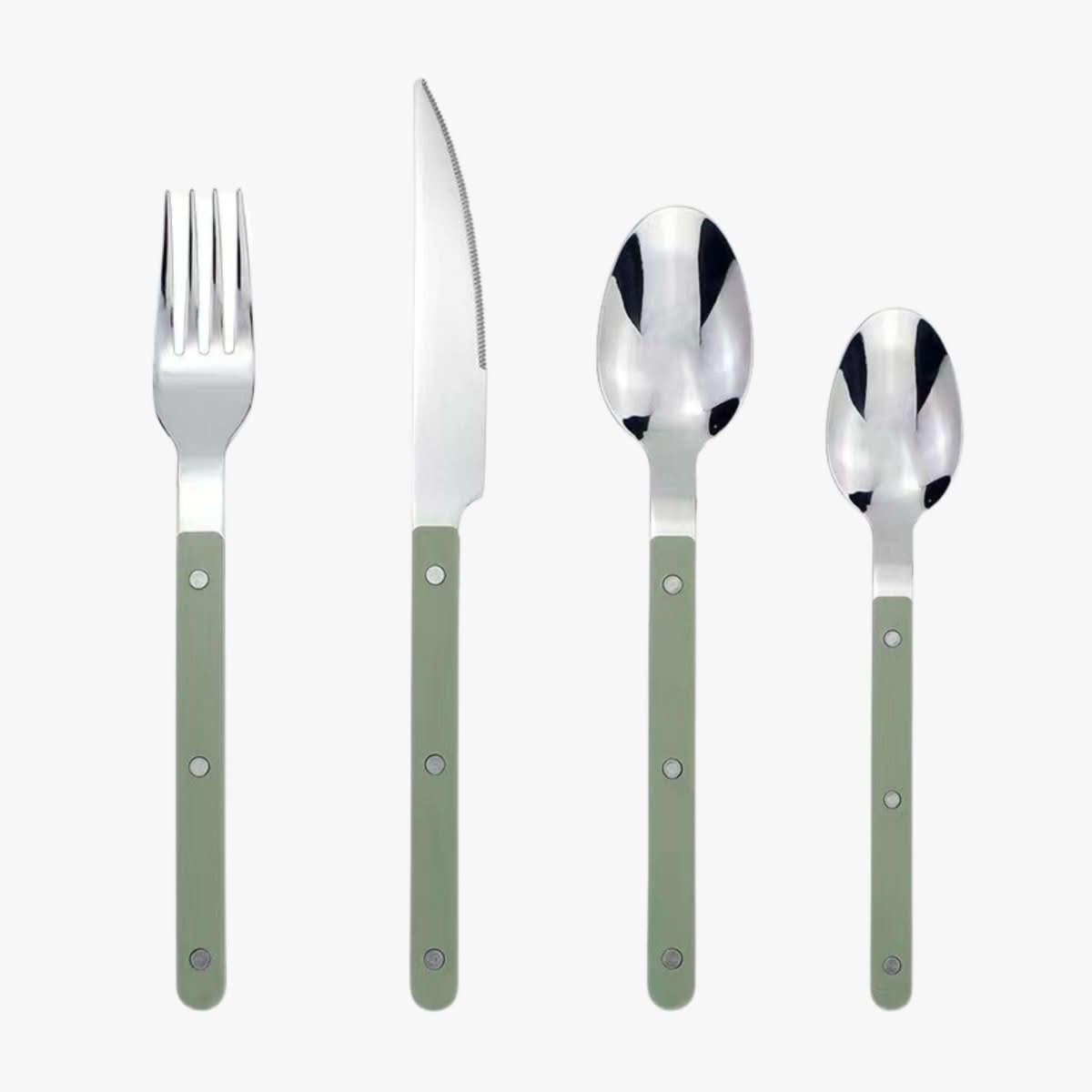 Flatware Set for 6 – 24-Piece Stainless Steel with Engraved Detail, Dishwasher Safe Silverware Service for Daily Use, Formal Dinners &