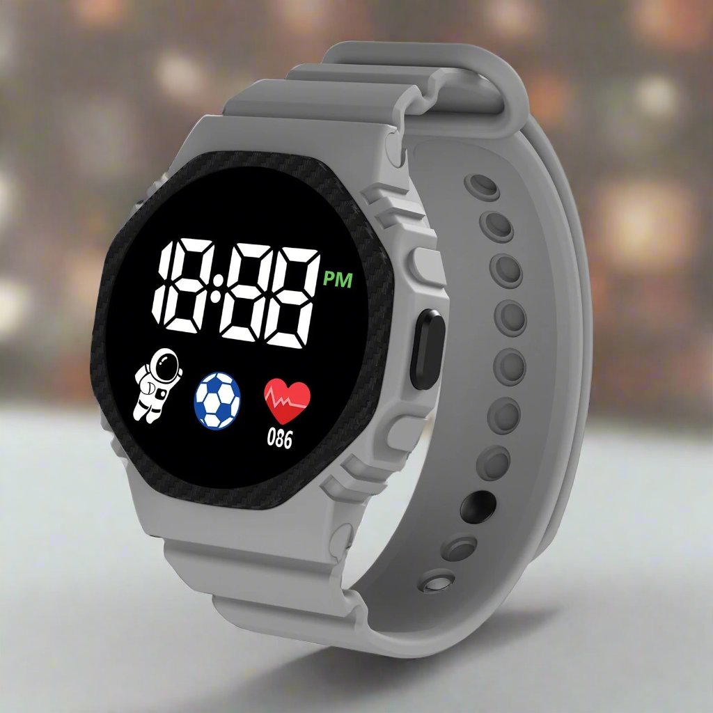 Kids Digital Sports Watch with LED Display – Waterproof Time-Teaching Wristwatch for Boys & Girls Ages 4+