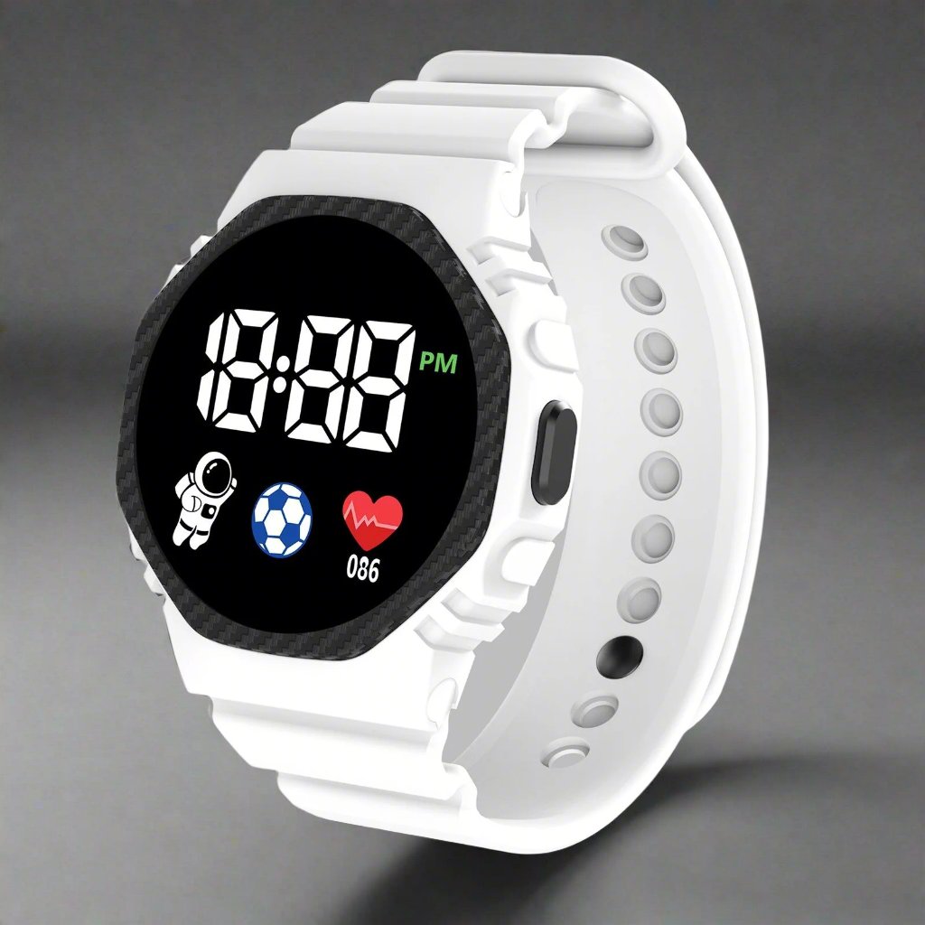 Kids Digital Sports Watch with LED Display – Waterproof Time-Teaching Wristwatch for Boys & Girls Ages 4+