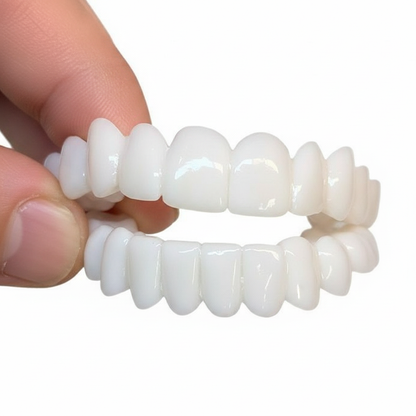 Snap-On Dental Veneers for Confident Smiles – Moldable Temporary Tooth Covers for Upper & Lower Teeth – Heat-Fit Design Hides Gaps &