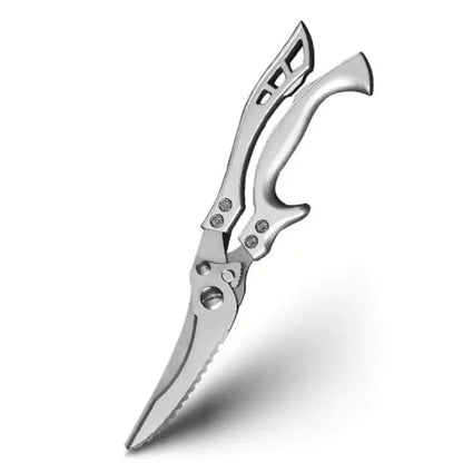 Heavy-Duty Kitchen Shears with Fish Scaler & Safety Lock – Ultra-Sharp Stainless Steel Poultry Scissors for Meat, Chicken, Vegetables &