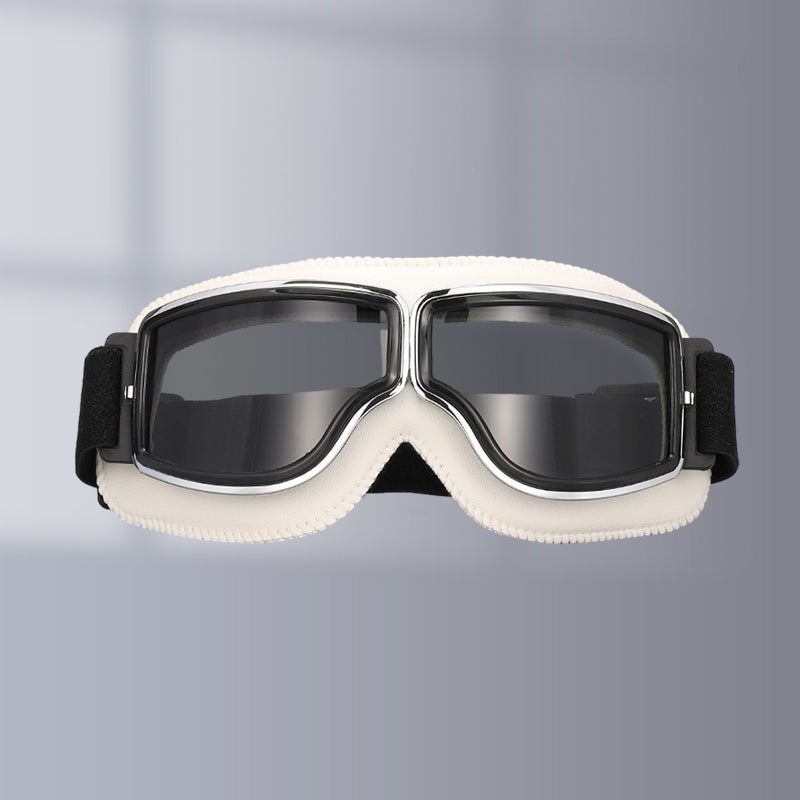 Retro Aviation Riding Eyewear with UV Shield and Anti-Fog Lens for Bikers, Cyclists & Outdoor Enthusiasts