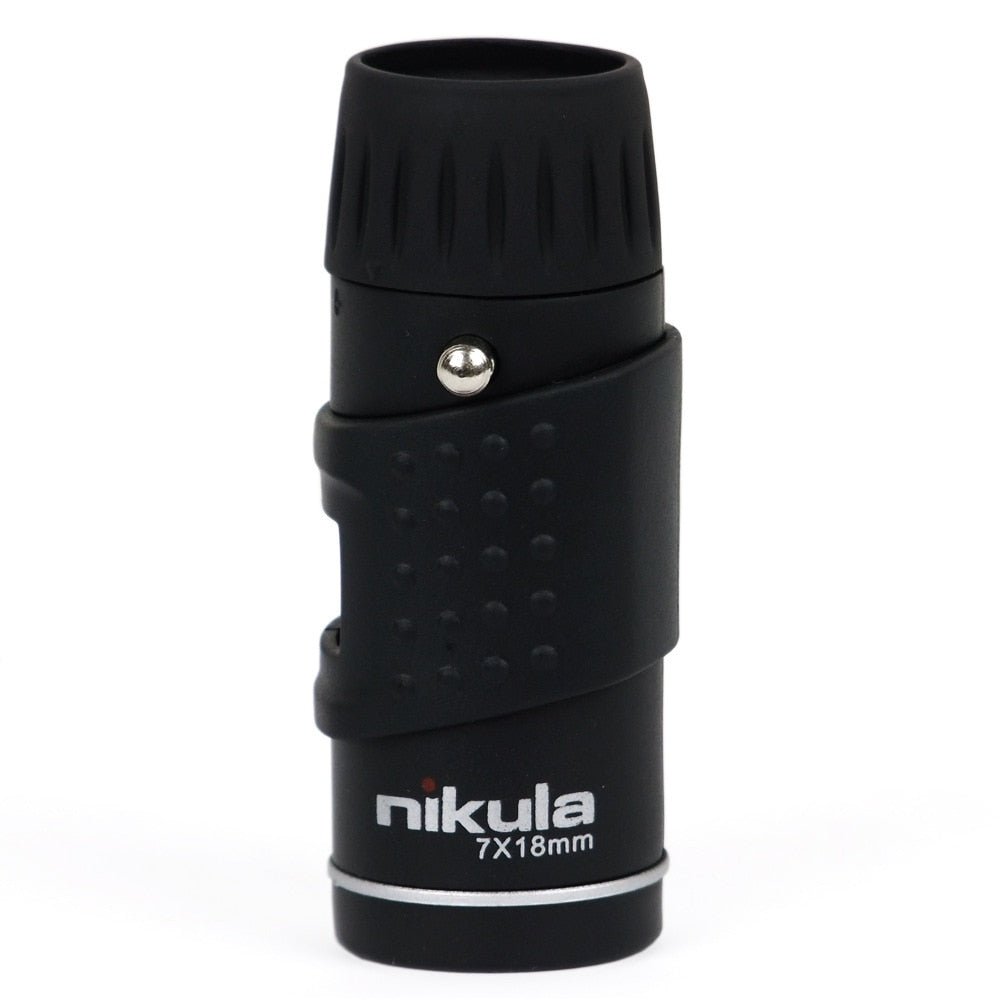Compact Pocket Monocular 7x18 Magnification for Wildlife Observation Sports Events Concerts Hiking Camping Travel Portable Single-Eye