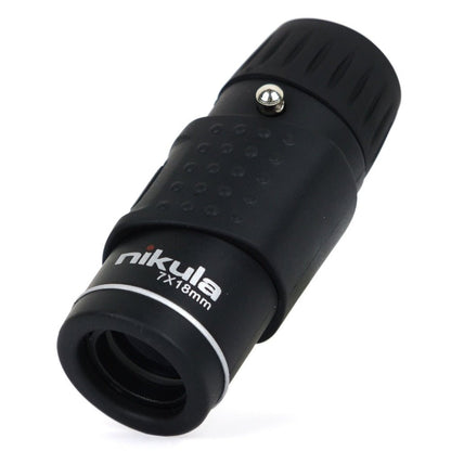 Compact Pocket Monocular 7x18 Magnification for Wildlife Observation Sports Events Concerts Hiking Camping Travel Portable Single-Eye