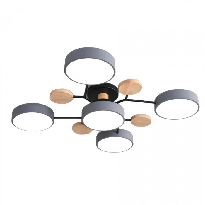 Branching LED Ceiling Light – Scandinavian Modern Design – Aluminum & Acrylic – Warm White 3000K – Energy-Efficient Fixture for Living