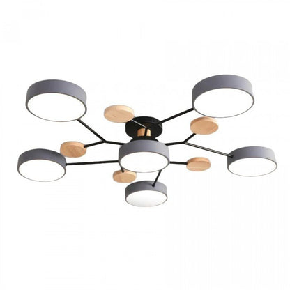 Branching LED Ceiling Light – Scandinavian Modern Design – Aluminum & Acrylic – Warm White 3000K – Energy-Efficient Fixture for Living