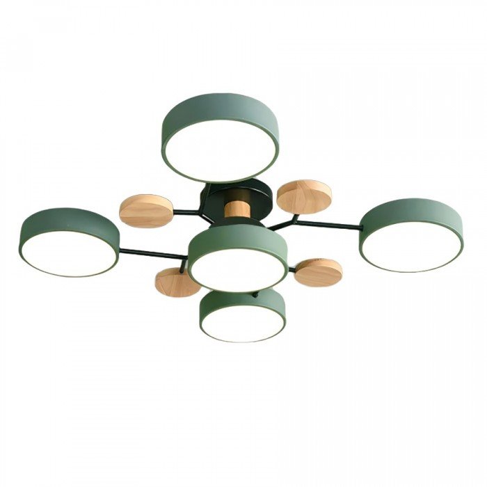 Branching LED Ceiling Light – Scandinavian Modern Design – Aluminum & Acrylic – Warm White 3000K – Energy-Efficient Fixture for Living