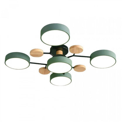 Branching LED Ceiling Light – Scandinavian Modern Design – Aluminum & Acrylic – Warm White 3000K – Energy-Efficient Fixture for Living