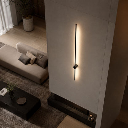 Modern Aluminum LED Wall Light Fixture for Bedroom Living Room Hallway – Adjustable White Lighting Bar Sconce 24-31 inch Decorative