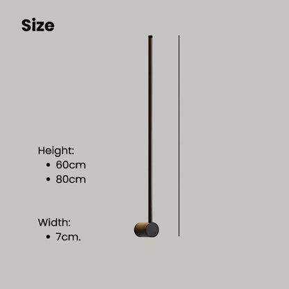 Modern Aluminum LED Wall Light Fixture for Bedroom Living Room Hallway – Adjustable White Lighting Bar Sconce 24-31 inch Decorative