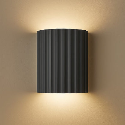 Sculptural Resin Wall Light with Up-Down Glow – Soft Pastel Finish for Hallway Bedroom Stairway – G9 LED Included – 5×7 in Sconce