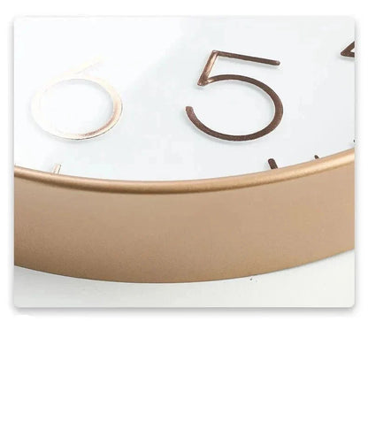 Silent Quartz Wall Clock 12-Inch Modern Round Timepiece for Living Room Bedroom Home Office Decor Easy-Read Face