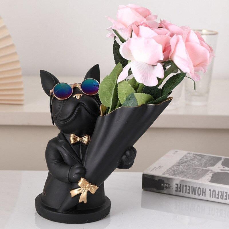 Frenchie Bulldog Woof Vase