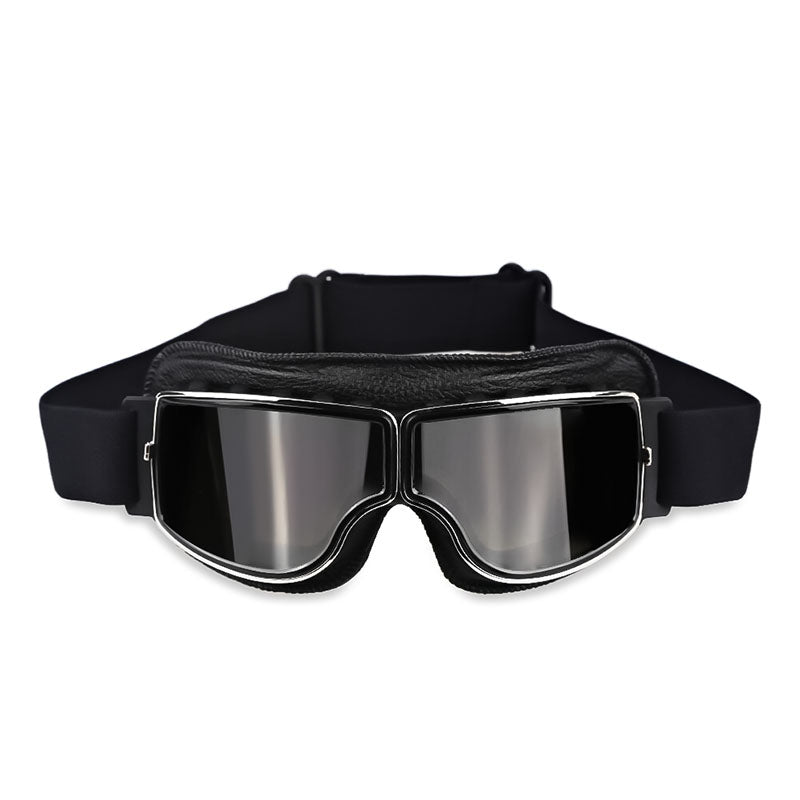 Motorcycle Goggles Fit Over Prescription Glasses Anti-Fog UV Protection Riding Eyewear for Bikers Cyclists Outdoor Sports Adjustable Strap H