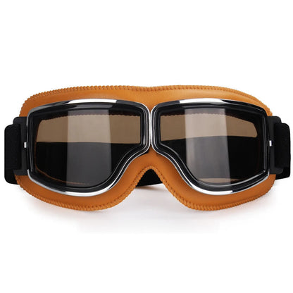 Motorcycle Goggles Fit Over Prescription Glasses Anti-Fog UV Protection Riding Eyewear for Bikers Cyclists Outdoor Sports Adjustable Strap H