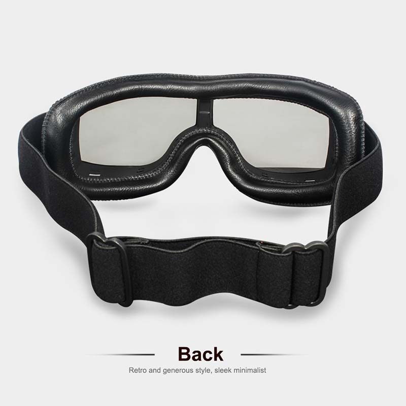Motorcycle Goggles Fit Over Prescription Glasses Anti-Fog UV Protection Riding Eyewear for Bikers Cyclists Outdoor Sports Adjustable Strap H