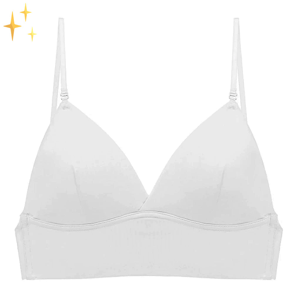 Wireless Lift Bra for Backless Dresses & Halter Tops – Invisible Nude Underwire-Free Push-Up with Adjustable Straps for Women