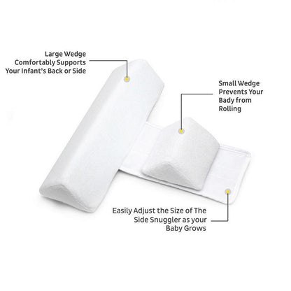 ComfortNest | Baby Pillow with Adjustable Anti-Roll Design | Ergonomic Support for Safe Side Sleeping