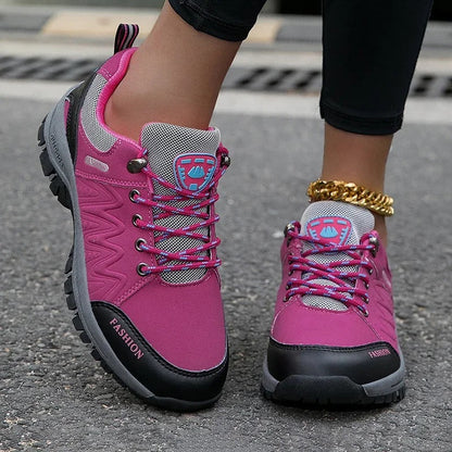 Women's Waterproof Hiking Boots with Breathable Comfort and Grip Sole for Outdoor Trails, Forest Walks & Everyday Adventures