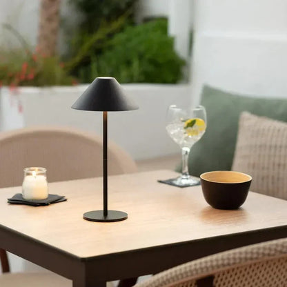 Cordless Touch-Dimming LED Lantern Table Lamp with Rechargeable Battery for Indoor & Outdoor Use