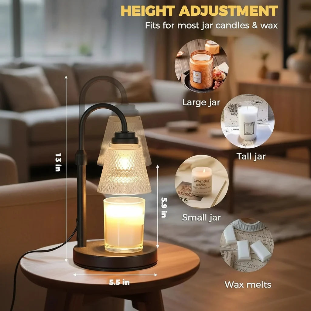 WAXTIMER – Lámpara calentadora de velas con temporizador para un ambiente sin llama