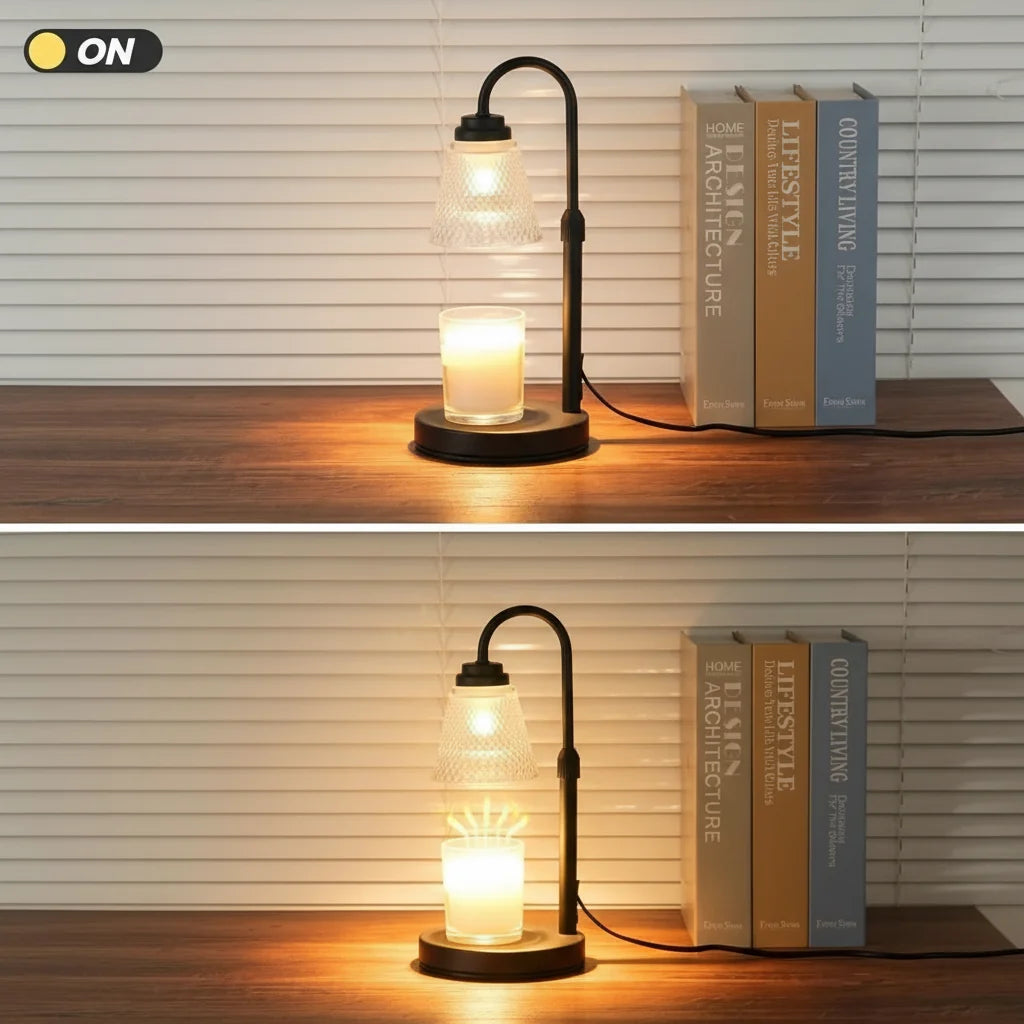 WAXTIMER – Lámpara calentadora de velas con temporizador para un ambiente sin llama