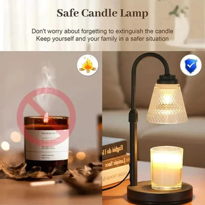 WAXTIMER – Lámpara calentadora de velas con temporizador para un ambiente sin llama