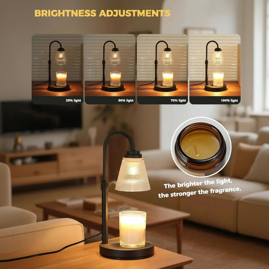 WAXTIMER – Lámpara calentadora de velas con temporizador para un ambiente sin llama