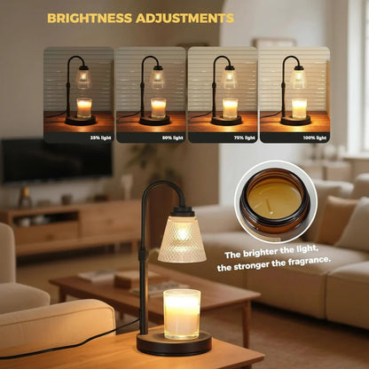 WAXTIMER – Lámpara calentadora de velas con temporizador para un ambiente sin llama