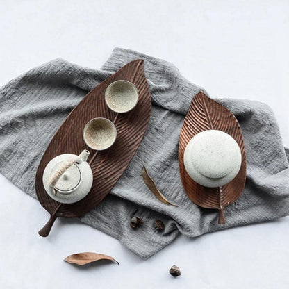 Leaf Wooden Serving Trays