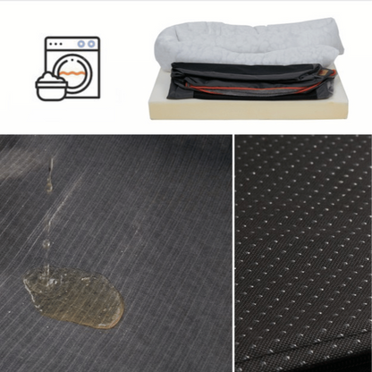 Cama premium para perros con soporte articular y núcleo de espuma de alta densidad para cachorros grandes: tumbona para mascotas extra grande con refuerzo acolchado y funda extraíble y lavable