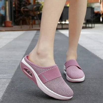 Women's Cushioned Walking Sneakers with Air Sole Technology for All-Day Comfort and Joint Support