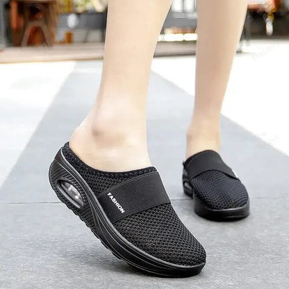 Women's Cushioned Walking Sneakers with Air Sole Technology for All-Day Comfort and Joint Support