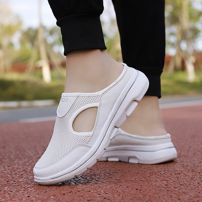 Men's Orthopedic Slip-On Shoes with Arch Support & Breathable Mesh Upper for Wide Feet | Lightweight EVA Cushioned Walking Shoes for
