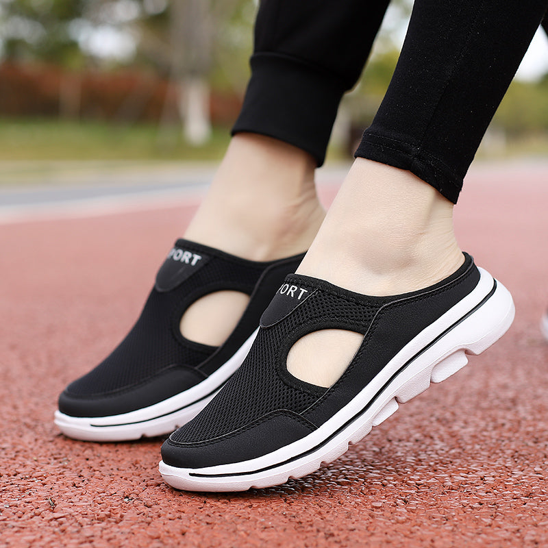 Men's Orthopedic Slip-On Shoes with Arch Support & Breathable Mesh Upper for Wide Feet | Lightweight EVA Cushioned Walking Shoes for