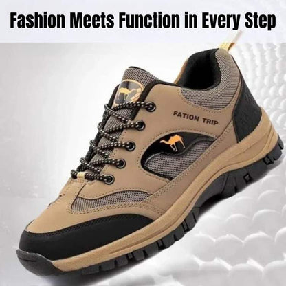 Supportive Hiking Sneakers for Men & Women – Cushioned Sole Trail Walking Shoes with Arch Support for Outdoor Adventures