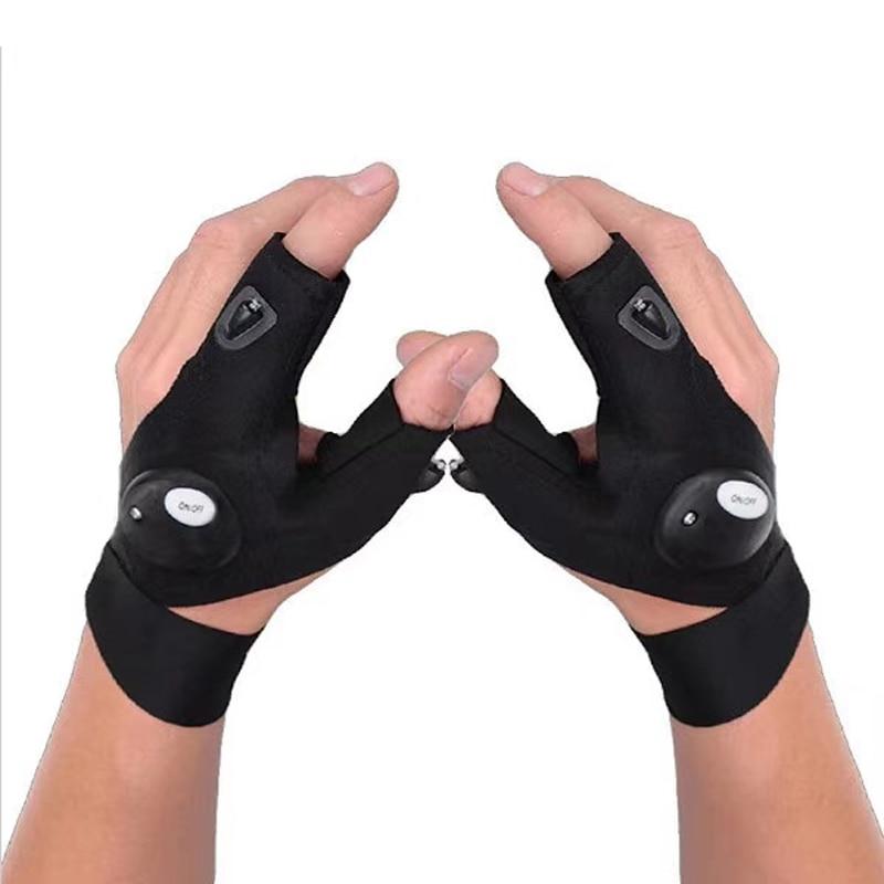 Hands-Free LED Work Glove with Fingertip Light for Repairs, Fishing & Night Tasks – Left or Right Hand
